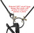 LA LOOP Beige Silk Stretch with Gunmetal Plated Loop Luxury Eyeglass Necklace