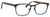 Front View of Ernest Hemingway Blue Light Filter&A/R Lenses H4820 Reading Glasses Satin Black