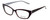 Profile View of Ecru Designer Blue Light Blocking Reading Glasses Bowie-003 Purple 50mm 20 Power