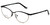 Profile View of Silver Dollar Designer Blue Light Block Reading Glasses Cashmere 459 Caviar 52mm