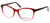 Profile View of Eddie Bauer Blue Light Blocking Reading Glasses EB8295 Matte-Burgundy Fade 52mm
