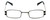 Cinzia Designer Blue Light Block Reading Glasses Industrial C1 Black Silver 44mm