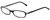Profile View of Ralph Lauren Blue Light Block Reading Glasses RL6017-5011 Black Transparent 49mm