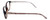 Side View of Candie's Designer Blue Light Block Reading Glasses Skye-MBRN Matte Brown 52 mm N