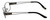 Side View of Silver Dollar Progressive Blue Light Reading Glasses Cashmere 446 Graphite 53mm