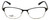 Front View of Silver Dollar Progressive Lens Blue Light Reading Glasses CB1025 in Caviar 53mm