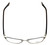 Top View of Silver Dollar Progressive Lens Blue Light Reading Glasses CB1025 in Caviar 53mm