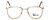 Regency Designer Progressive Blue Light Blocking Glasses Dover Gold-Amber 52mm