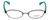 Front View of Coach Progressive Lens Blue Light Glasses HC6102F-5440 Black Amber Stripe 53mm