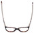 Top View of Candies Progressive Lens Blue Light Reading Glasses Coral-TO in Tortoise 53 mm