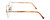 Side View of Calabria Designer Round Blue Light Filter Reading Glasses Fundamental Gold 52mm