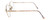 Side View of Calabria Designer Round Blue Light Filter Reading Glasses Fundamental Lavender 5