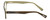 Side View of Eyebobs Bench Mark Designer Reading Eye Glasses in Brown Crystal Olive Green Ladies Cateye Full Rim Acetate 46 mm