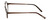 Side View of Eyebobs Hexed Designer Reading Eye Glasses in Brown 2 Tone Layer Crystal Unisex Round Full Rim Acetate 48 mm