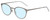 Profile View of Eyebobs Jim Dandy Designer Progressive Lens Blue Light Blocking Eyeglasses in Satin Silver Crystal Unisex Round Full Rim Metal 50 mm