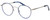 Profile View of Eyebobs BFF 3173-10 Designer Progressive Lens Blue Light Blocking Eyeglasses in Blue Silver Unisex Oval Full Rim Metal 46 mm