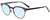 Profile View of Eyebobs Low Hanging Fruit 3159-52 Designer Progressive Lens Blue Light Blocking Eyeglasses in Purple Green Marble Swirl Ladies Round Full Rim Acetate 50 mm