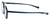 Side View of Eyebobs Top Notch 2444-10 Designer Blue Light Blocking Eyeglasses in Cobalt Blue Unisex Round Full Rim Acetate 47 mm