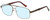 Profile View of Enhance EN3920 Designer Blue Light Blocking Eyeglasses in Matte Coffee Brown Mens Square Full Rim Metal 62 mm