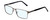 Profile View of Enhance EN4172 Designer Blue Light Blocking Eyeglasses in Matte Gunmetal Black Mens Rectangle Full Rim Metal 59 mm