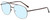 Profile View of Jubilee J5801 Designer Blue Light Blocking Eyeglasses in Brown Mens Pilot Full Rim Metal 62 mm