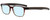 Profile View of OGA 10002O-RM22 Designer Progressive Lens Blue Light Blocking Eyeglasses in Burgundy Red Crystal Brown Fade Unisex Rectangle Full Rim Acetate 54 mm