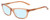 Profile View of Smith Optics Getaway Designer Blue Light Blocking Eyeglasses in Crystal Tobacco Brown Unisex Cateye Full Rim Acetate 56 mm