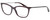 Profile View of Coach HC6124 Designer Blue Light Blocking Eyeglasses in Oxblood Dark Red Ladies Cateye Full Rim Acetate 51 mm