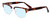 Profile View of Ernest Hemingway H4836-MTO Designer Blue Light Blocking Eyeglasses in Matte Tortoise Havana Gold Unisex Classic Full Rim Metal 53 mm