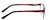 Side View of Marie Claire MC6208-GRP Designer Blue Light Blocking Eyeglasses in Grape Purple Red Black Ladies Cateye Full Rim Stainless Steel 52 mm