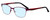 Profile View of Marie Claire MC6208-GRP Designer Progressive Lens Blue Light Blocking Eyeglasses in Grape Purple Red Black Ladies Cateye Full Rim Stainless Steel 52 mm