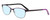 Profile View of Marie Claire MC6231-BKL Designer Progressive Lens Blue Light Blocking Eyeglasses in Black Lavender Purple Ladies Cateye Full Rim Stainless Steel 51 mm