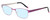 Profile View of Marie Claire MC6239-LAV Designer Blue Light Blocking Eyeglasses in Lavender Purple Black Ladies Classic Full Rim Stainless Steel 49 mm