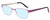 Profile View of Marie Claire MC6239-LAV Designer Progressive Lens Blue Light Blocking Eyeglasses in Lavender Purple Black Ladies Classic Full Rim Stainless Steel 49 mm