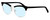 Profile View of Marie Claire MC6251-SIB Designer Blue Light Blocking Eyeglasses in Silver Black Ladies Cateye Full Rim Stainless Steel 53 mm