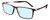 Profile View of Porsche Design P8328-D-56 Designer Progressive Lens Blue Light Blocking Eyeglasses in Grey Gun Metal Unisex Square Full Rim Titanium 56 mm