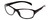 Profile View of Coyote BP-14 Designer Progressive Lens Blue Light Blocking Eyeglasses in Gloss Black Unisex Wrap Full Rim Acetate 58 mm