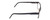 Side View of Porsche Design P8291-A-55 Designer Blue Light Blocking Eyeglasses in Gun Metal Grey&Gloss Black Unisex Square Full Rim Titanium 55 mm