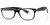 Profile View of Calabria Soho by Vivid 1008 Designer Blue Light Blocking Glasses Black Classic