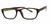 Profile View of Calabria Soho by Vivid 95 Designer Blue Light Blocking Glasses in Dark Tortoise