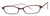 Profile View of Calabria Vivid 723 Designer Blue Light Block Glasses in Black Pink Cateye 49mm