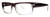 Profile View of Calabria Soho by Vivid 109 Designer Blue Light Blocking Glasses in Grey Gradient