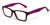 Profile View of Soho 1014 Designer Blue Light Blocking Glasses Demi Tortoise & Purple Rectangle