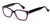Profile View of Soho 118 Designer Blue Light Blocking Glasses in Black-Purple Unisex Square 55mm