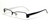 Profile View of Calabria Viv 5003 Designer Blue Light Blocking Glasses Black White Unisex 52mm