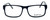 Front View of Calabria Optical Designer Blue Light Blocking Glasses Big&Tall Style 10 in Black