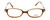 Front View of Calabria Viv Kids Zaps 4 Designer Blue Light Blocking Glasses in Brown Oval 40mm