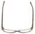 Top View of Calabria Splash SP61 Designer Blue Light Blocking Glasses in Demi-Brown Cateye