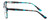 Side View of Calabria Splash SP62 Designer Blue Light Block Glasses in Turquoise Cateye 54mm