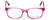 Front View of Calabria Viv Designer Blue Light Blocking Glasses 144 in Pink Ladies Oval 48mm